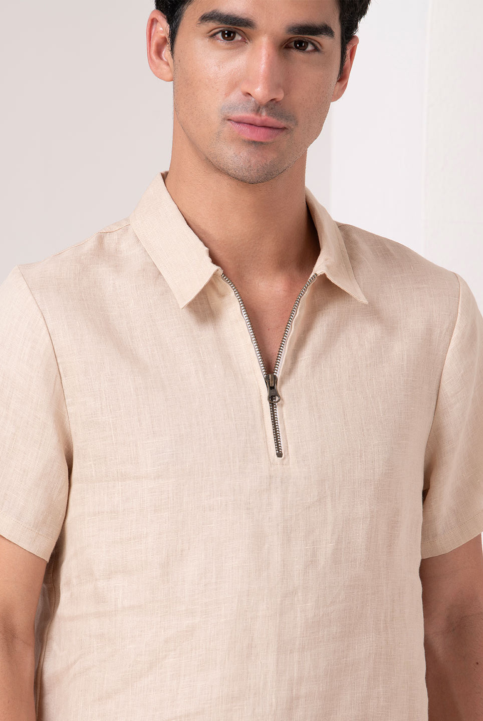 Beige Linen Loungewear