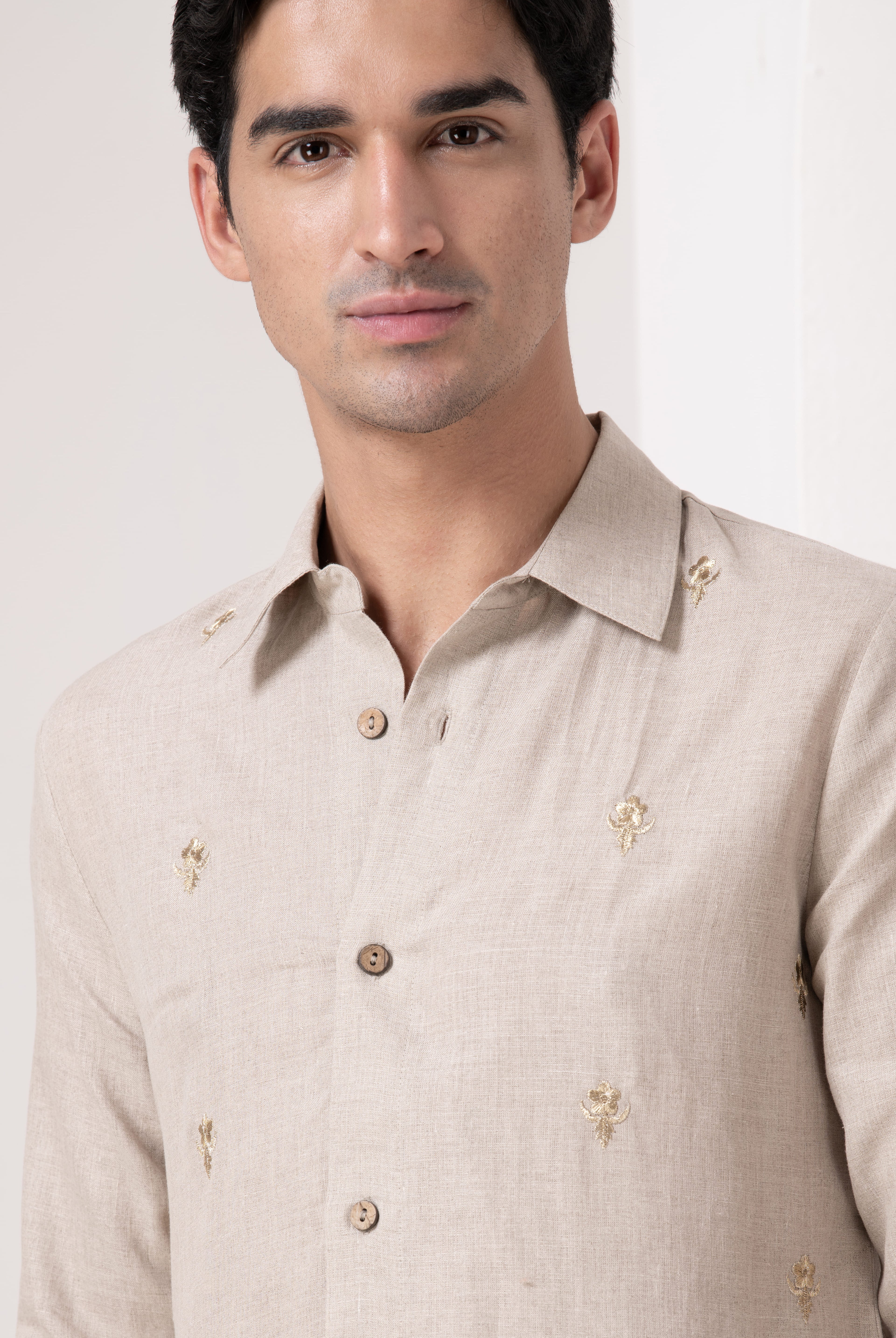 Majestic Pure Linen Kurta Set