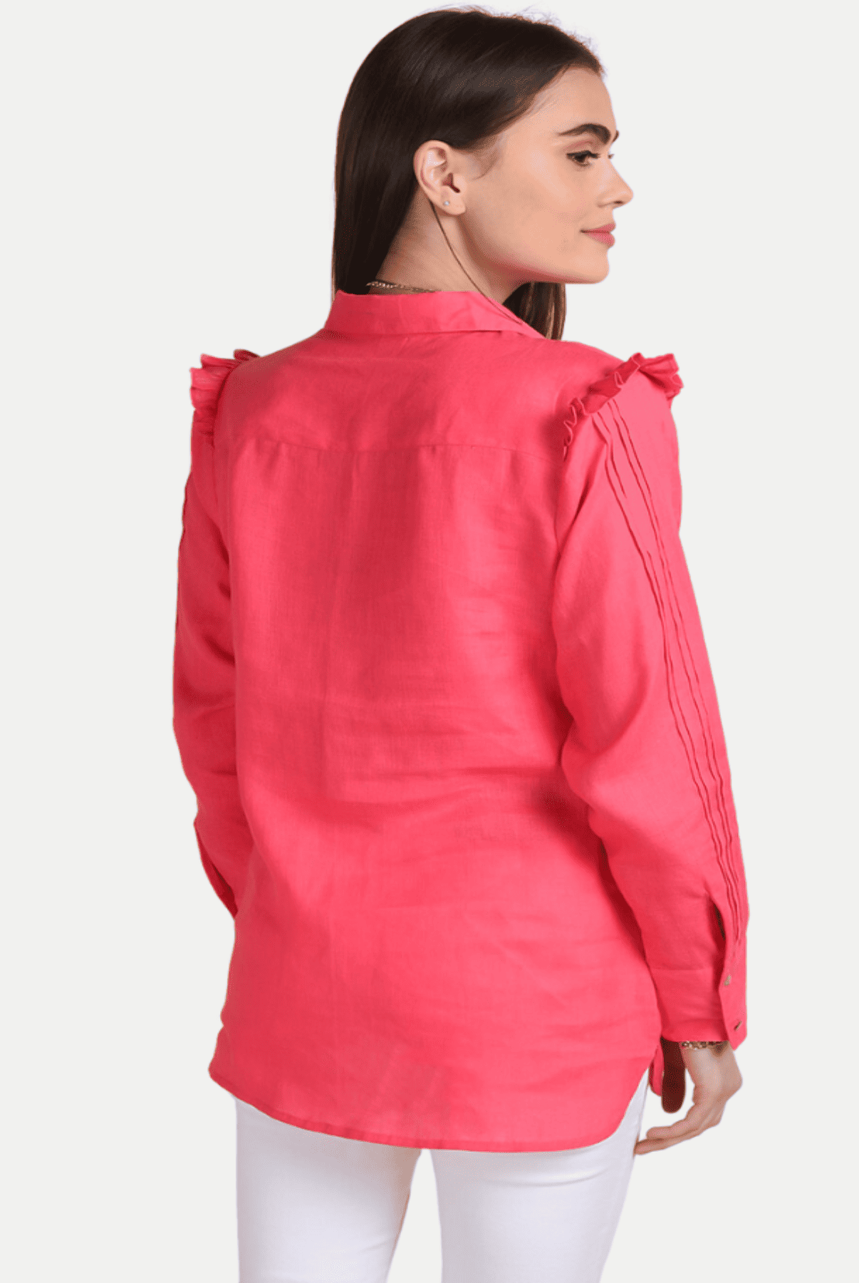Zebra Linen Embroidered Shirt
