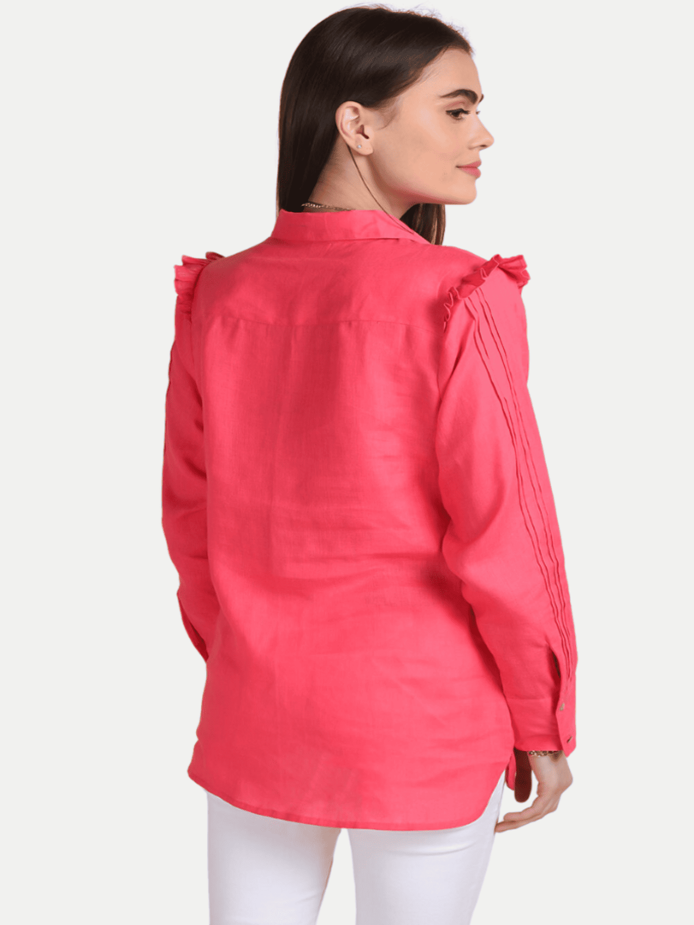 Zebra Linen Embroidered Shirt