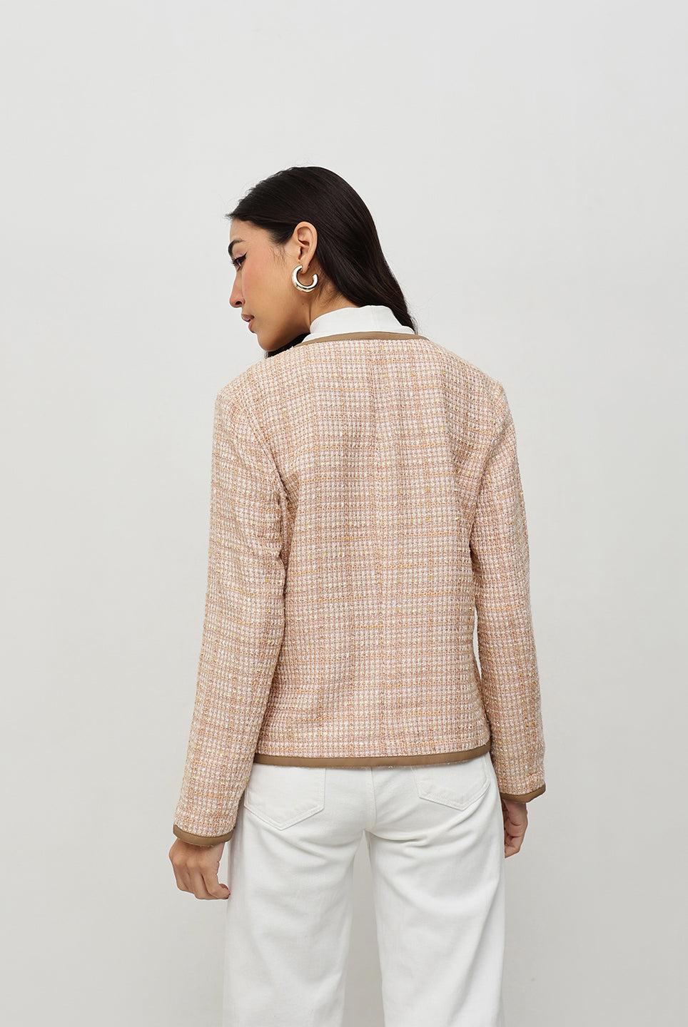 Beige Tweed Jacket