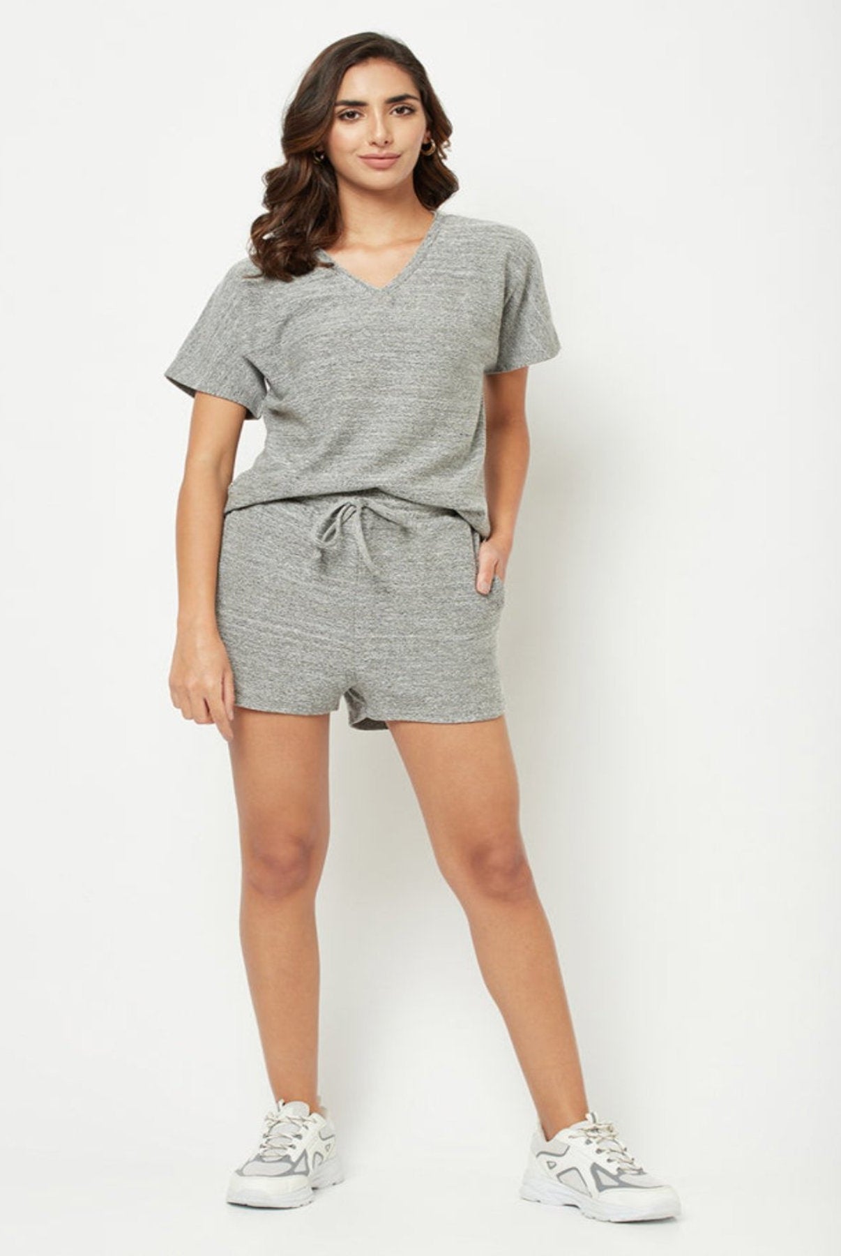 Light Grey Solid Loungewear