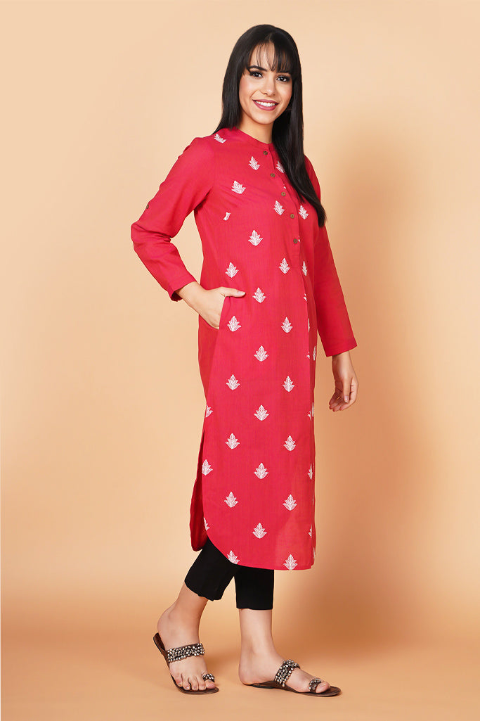 round hem kurta set online