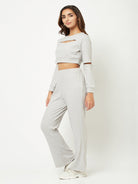 Light Grey Cut-out Co-ord Set