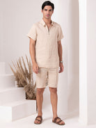 Beige Linen Loungewear