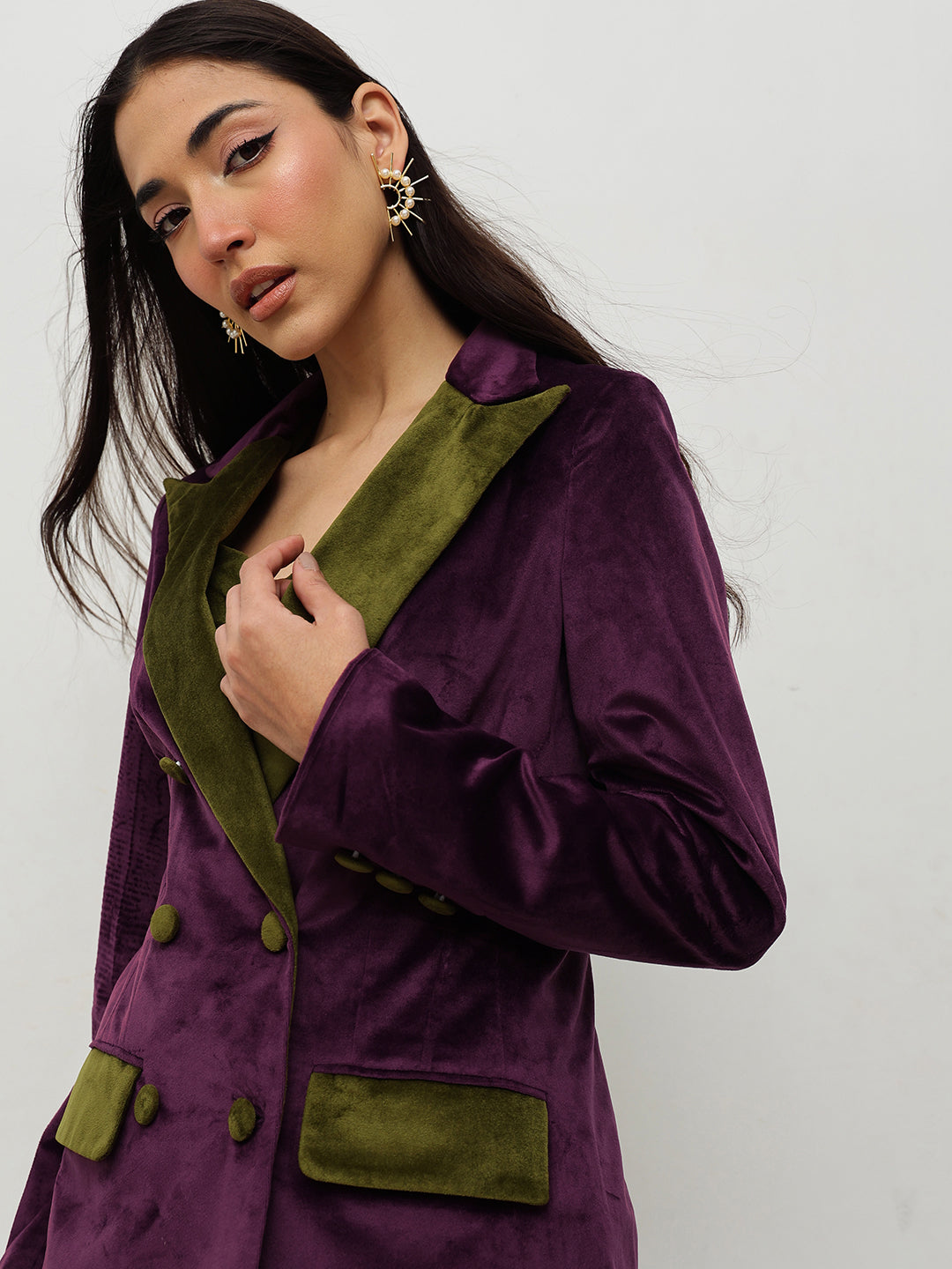 Velvet Elegance Power Suit