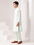 Mint Green Silk Kurta Set