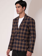 Heritage Navy Plaid Blazer
