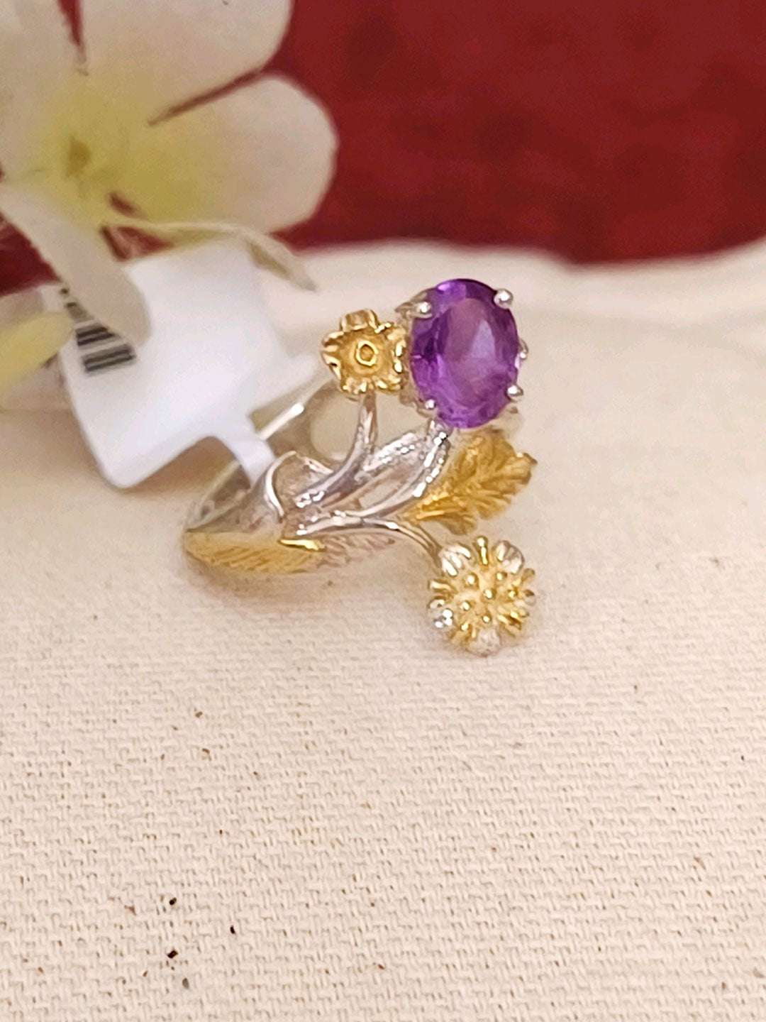 Enchanted Bloom Amethyst Designer Ring