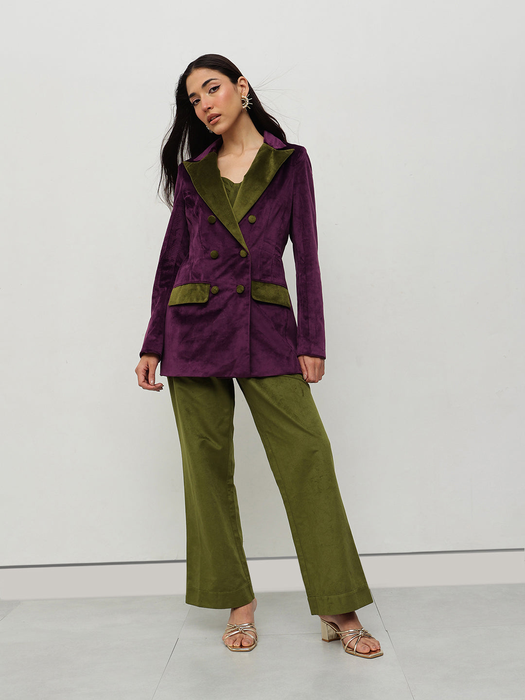 Velvet Elegance Power Suit