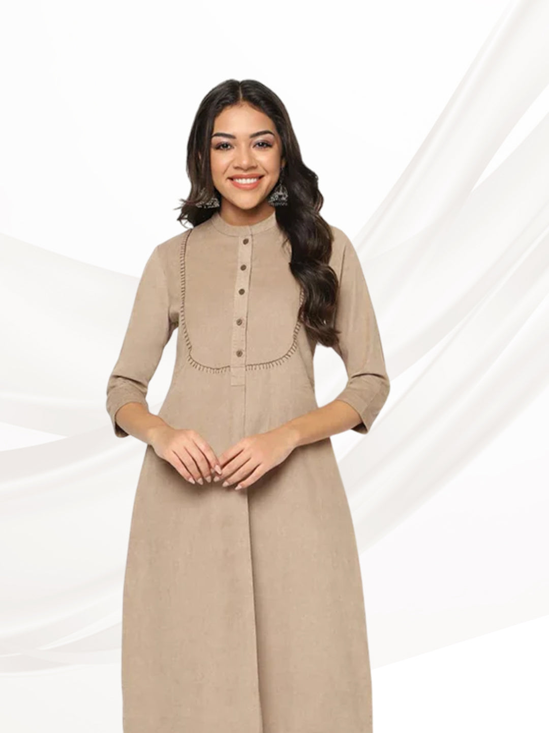 Corduroy kurta Set