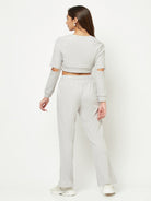 Light Grey Cut-out Co-ord Set
