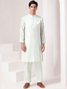 Mint Green Silk Kurta Set