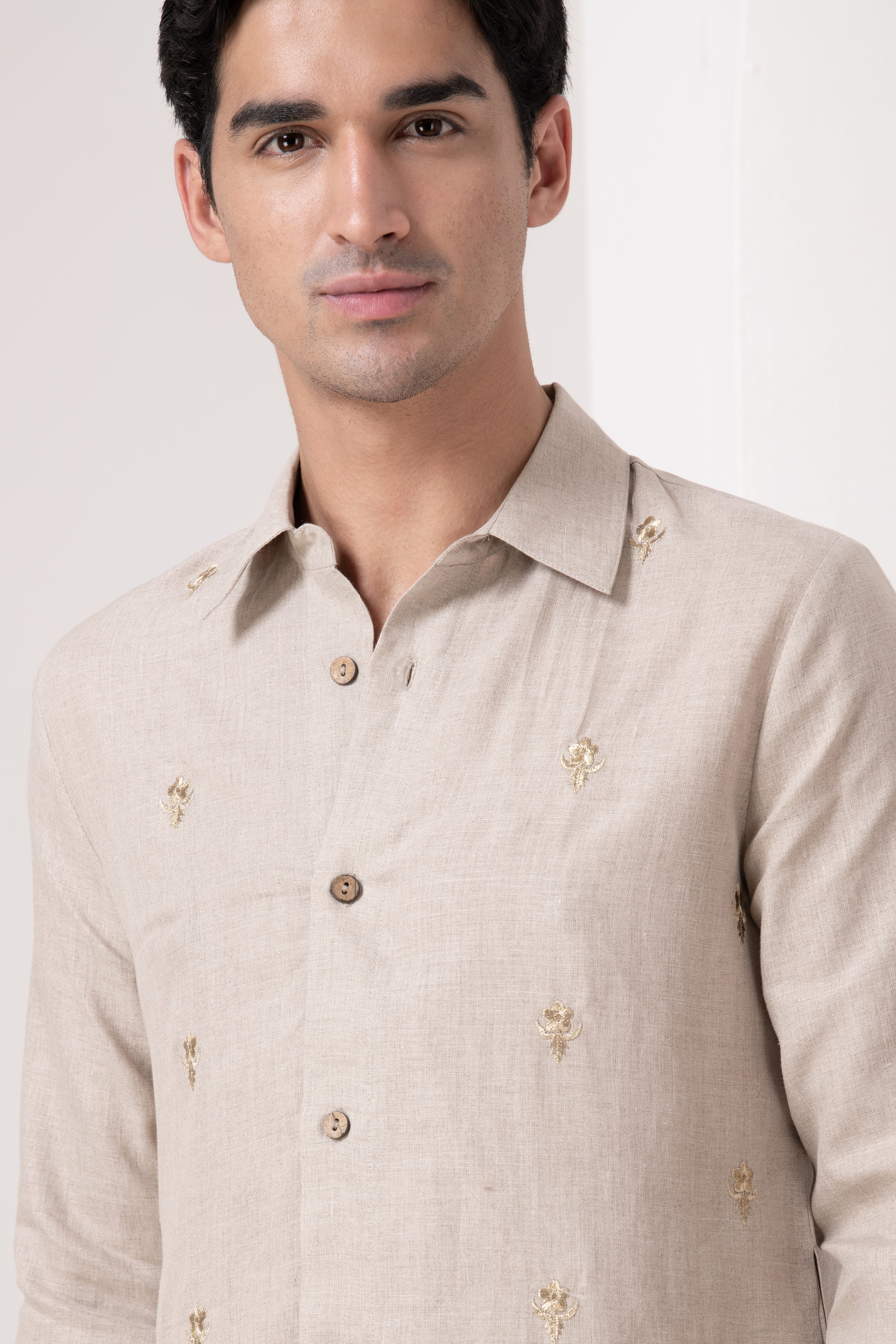 Majestic Pure Linen Kurta Set