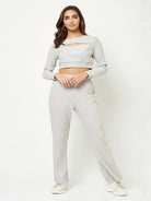 Light Grey Cut-out Co-ord Set