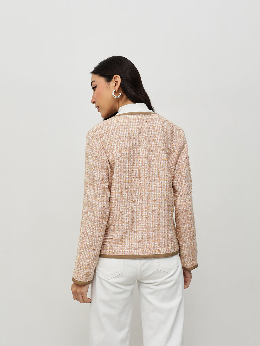Beige Tweed Jacket