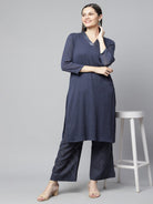 Ivory Sequins Embroidered Kurta Set