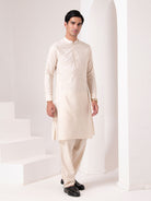 Sparkling Beige Festive Kurta Set