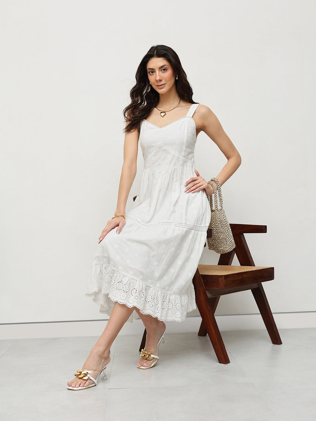 Schiffly Heart Summer Dress