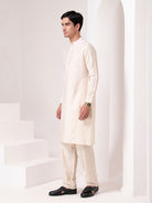 Sparkling Beige Festive Kurta Set