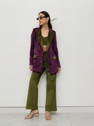 Velvet Elegance Power Suit