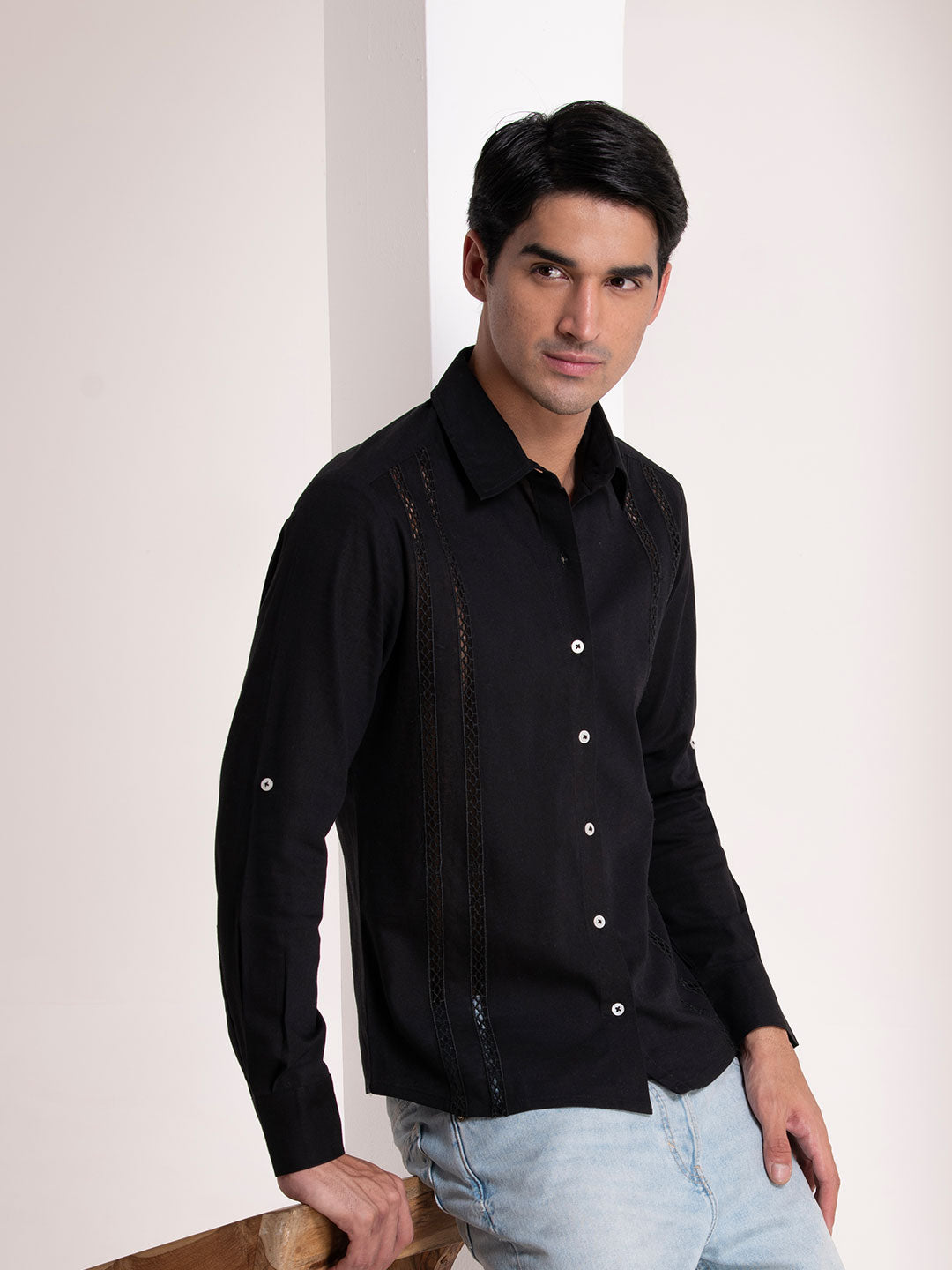 Noir Emb Premium Shirt