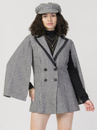 Winter Vintage Tweed Dress with Cap