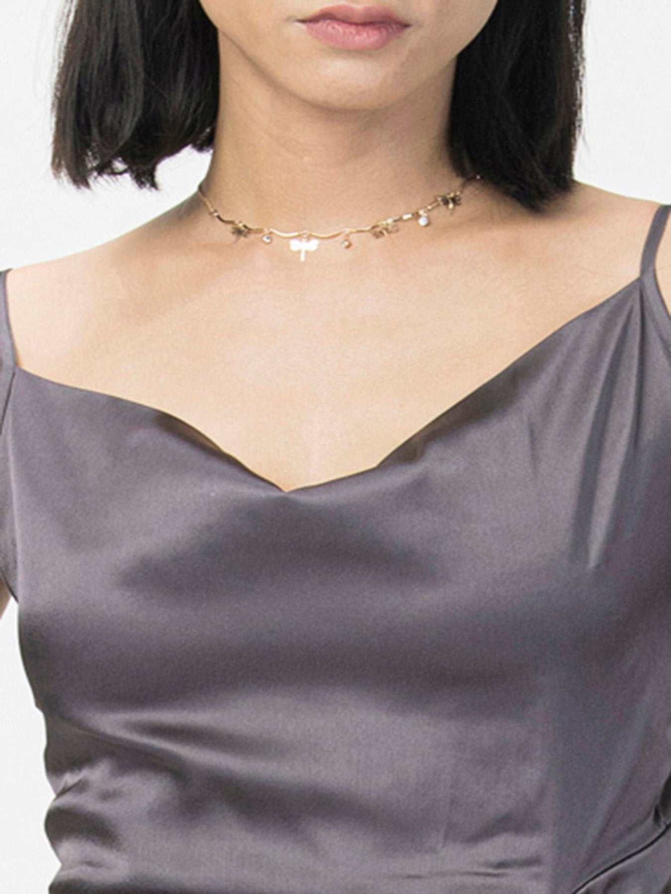 Ruched Satin Party Dress