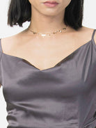 Ruched Satin Party Dress
