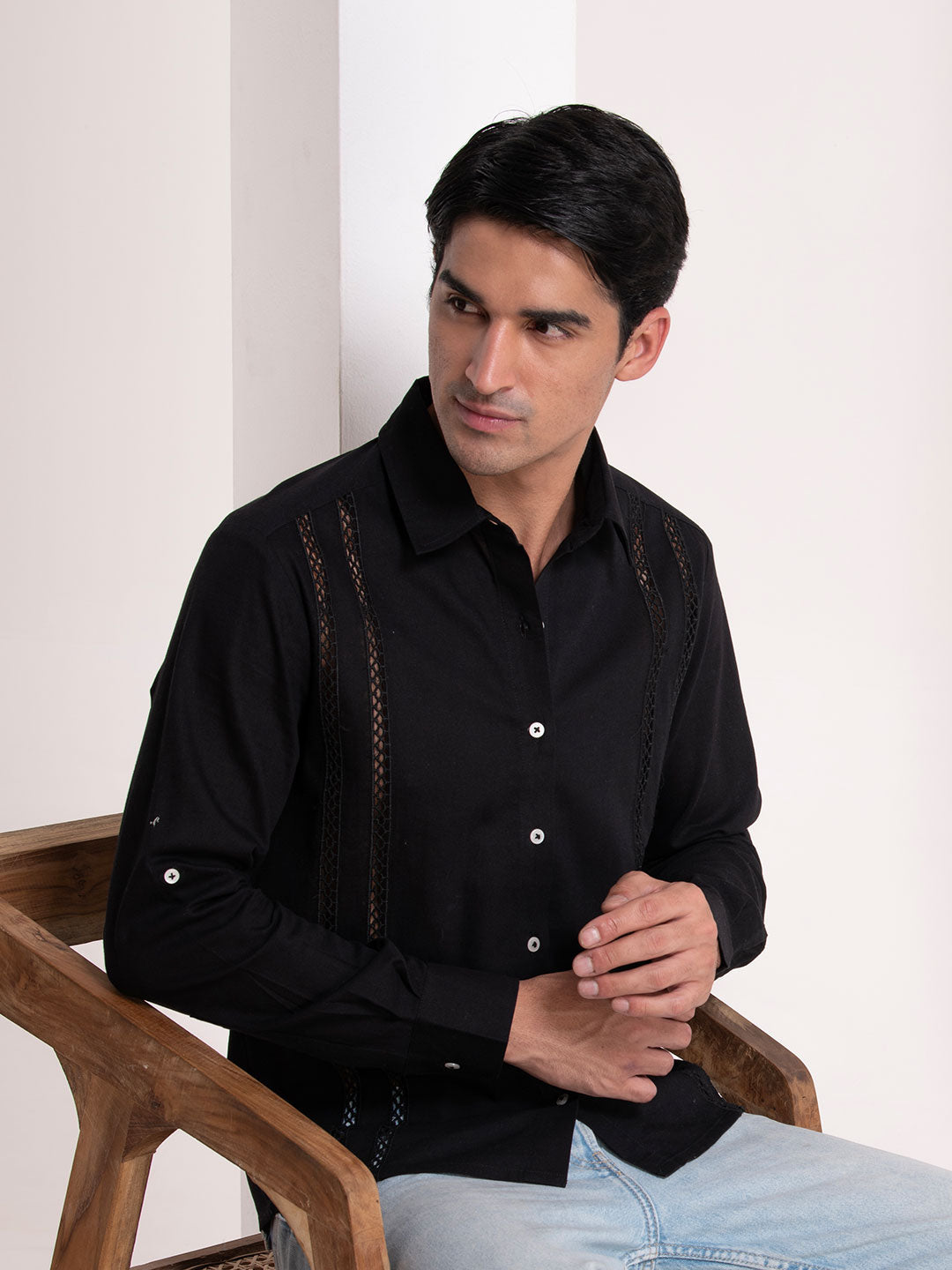 Noir Emb Premium Shirt