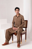 Mocha Brown Classic Kurta Set
