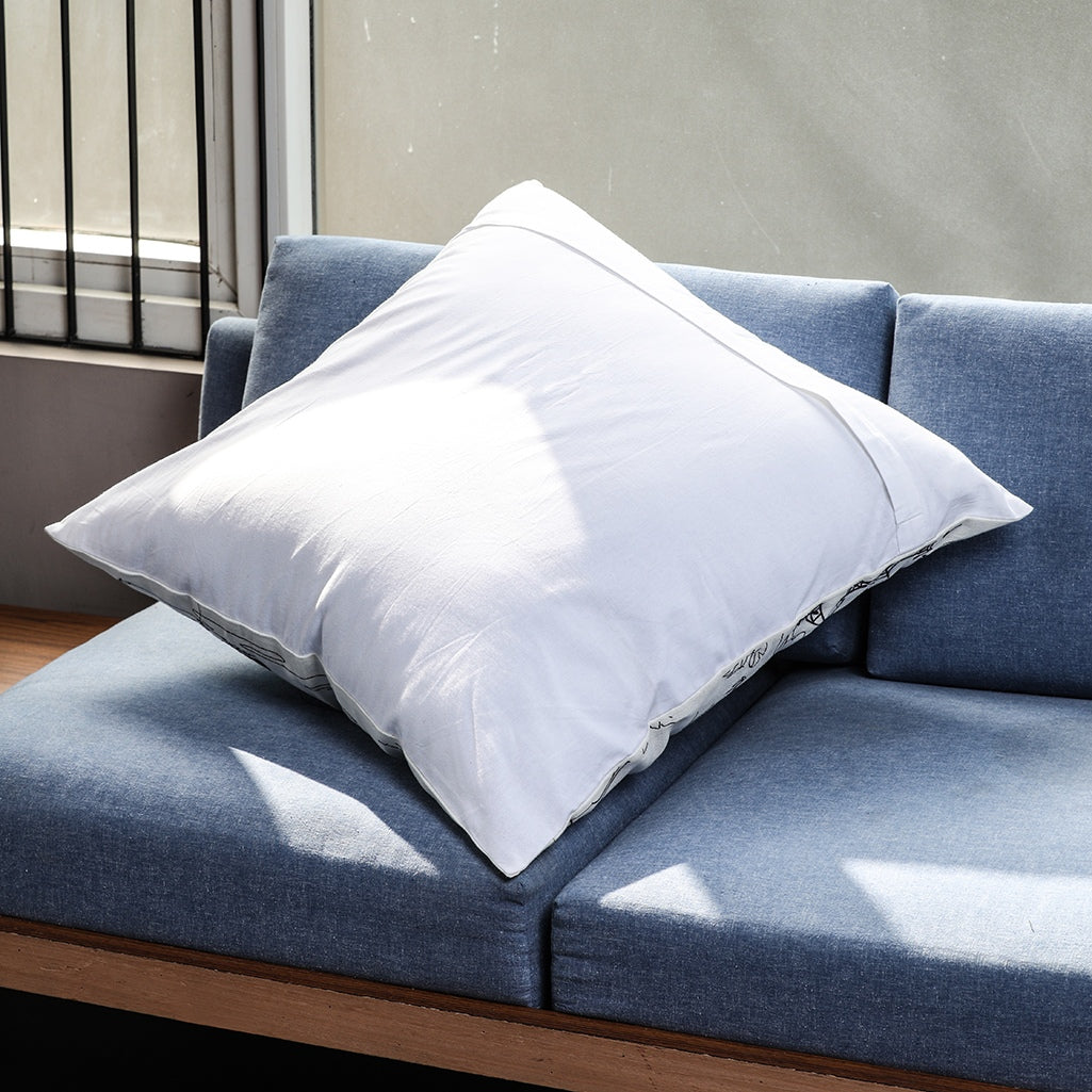 Oriental Art Embroidered Cushion Cover (Pack of 1 Piece)