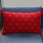 Embroidered Cushion in Textured Fabric (Pack of 1 Piece)