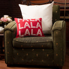 Cotton Twill Red Cushion Cover (Pack of 4 Pieces)