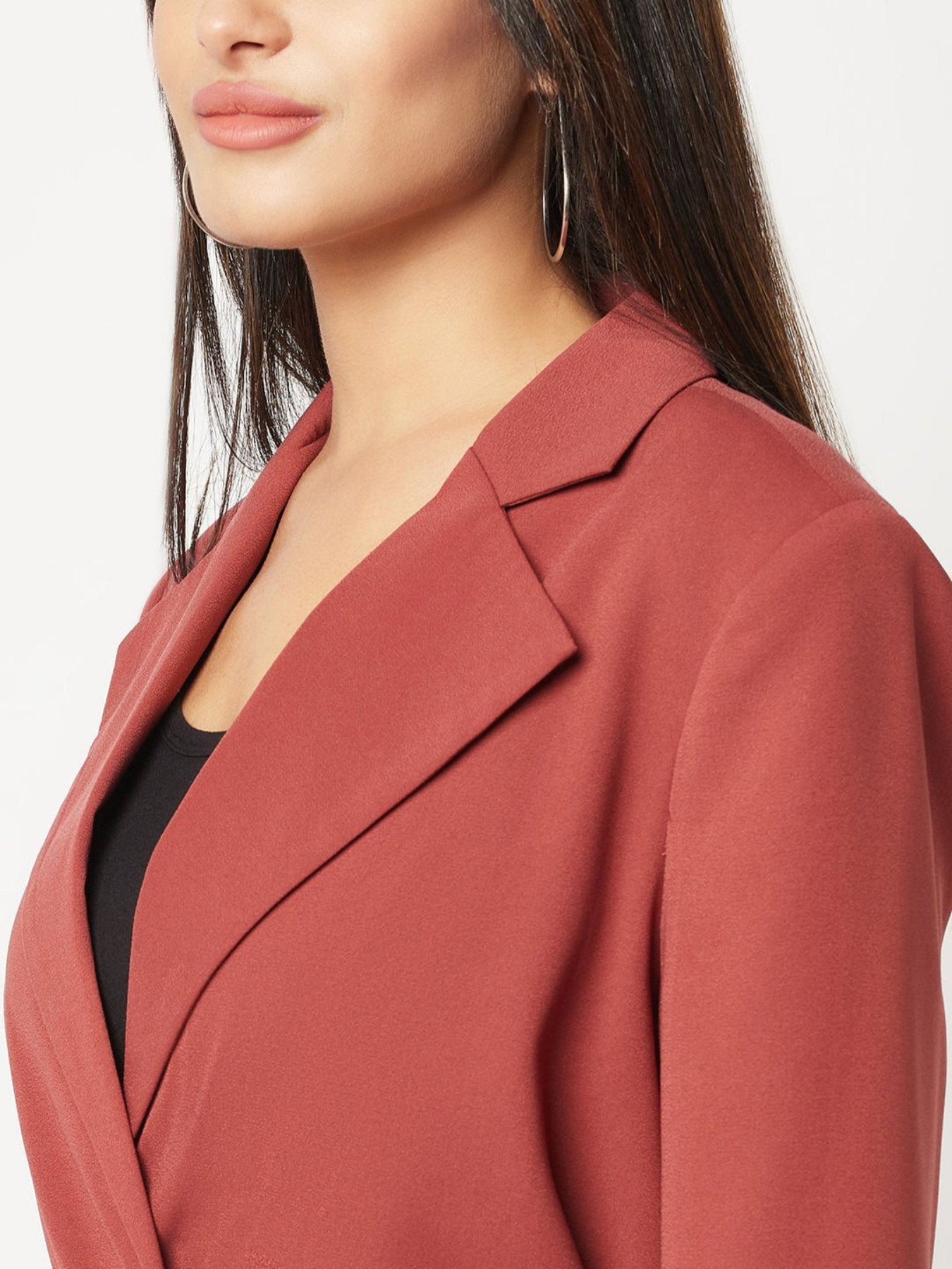 Rust Power Suit With Belt