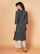 Simply Striped Straight Kurta+