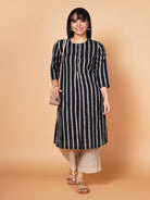 Simply Striped Straight Kurta+